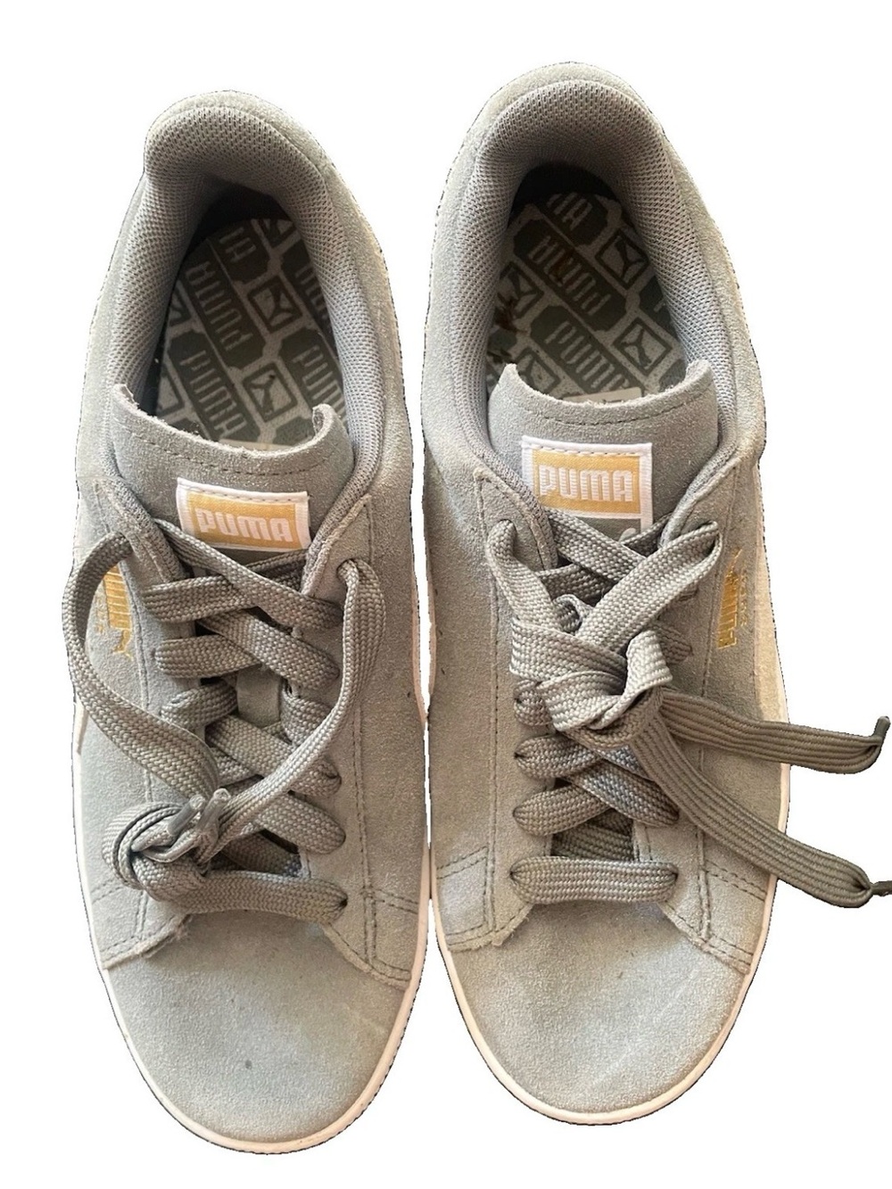 Puma Suede Low-Top Sneakers in Taupe